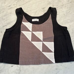 KORINNE VADER Linen Tank Size Small